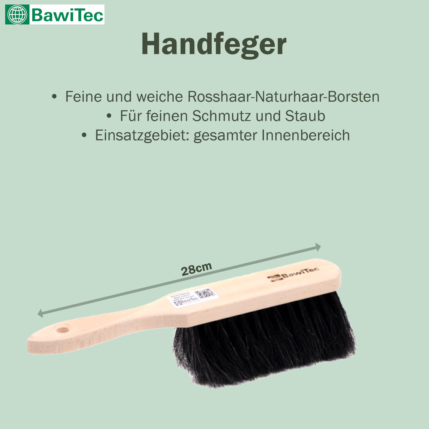 Rosshaarbesen Naturhaar-Borsten sehr weich mit Stielloch Rosshaarbesen Naturhaar-Borsten sehr weich mit Stielloch