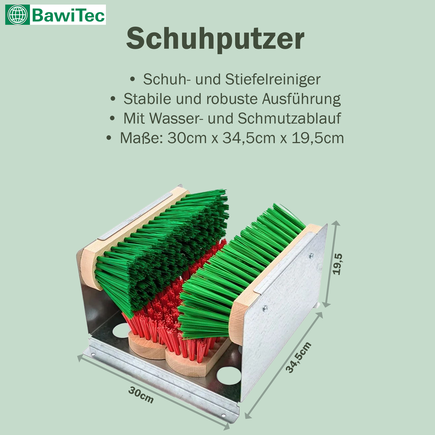 Profi Schuhputzer Schuh- und Stiefelreiniger Schuhabtreter Schuhreiniger Stiefelreiniger Schuhabstreifer