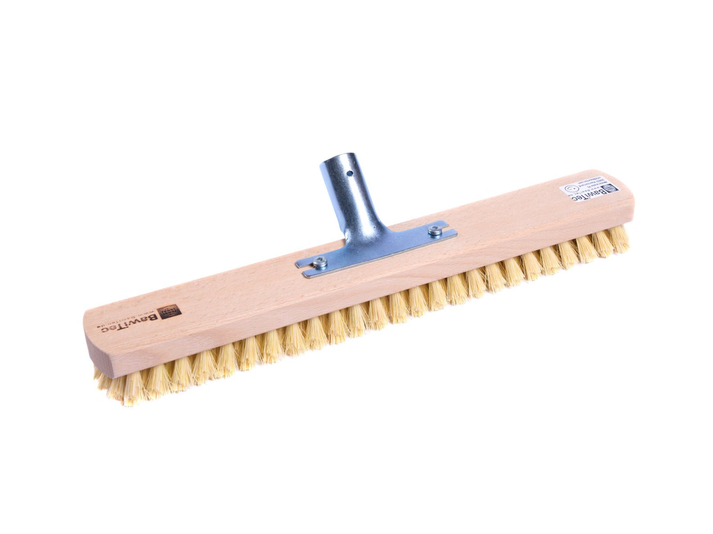 Breiter Schrubber mit Metall-Stielhalter 40cm Naturfibre-Borsten Bodenschrubber