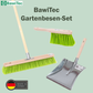 Professional garden broom complete set XL broom with hand brush, metal dustpan and garden handle