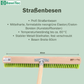 Professional garden broom complete set XL broom with hand brush, metal dustpan and garden handle