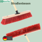 Klassicher Straßenbesen rote Kunststoff-Borsten mit Stiel/Besenstiel Werkstattbesen Garten etc.