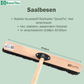 Professional natural hair horsehair broom with handle and plastic holder. Very soft broom and broom handle