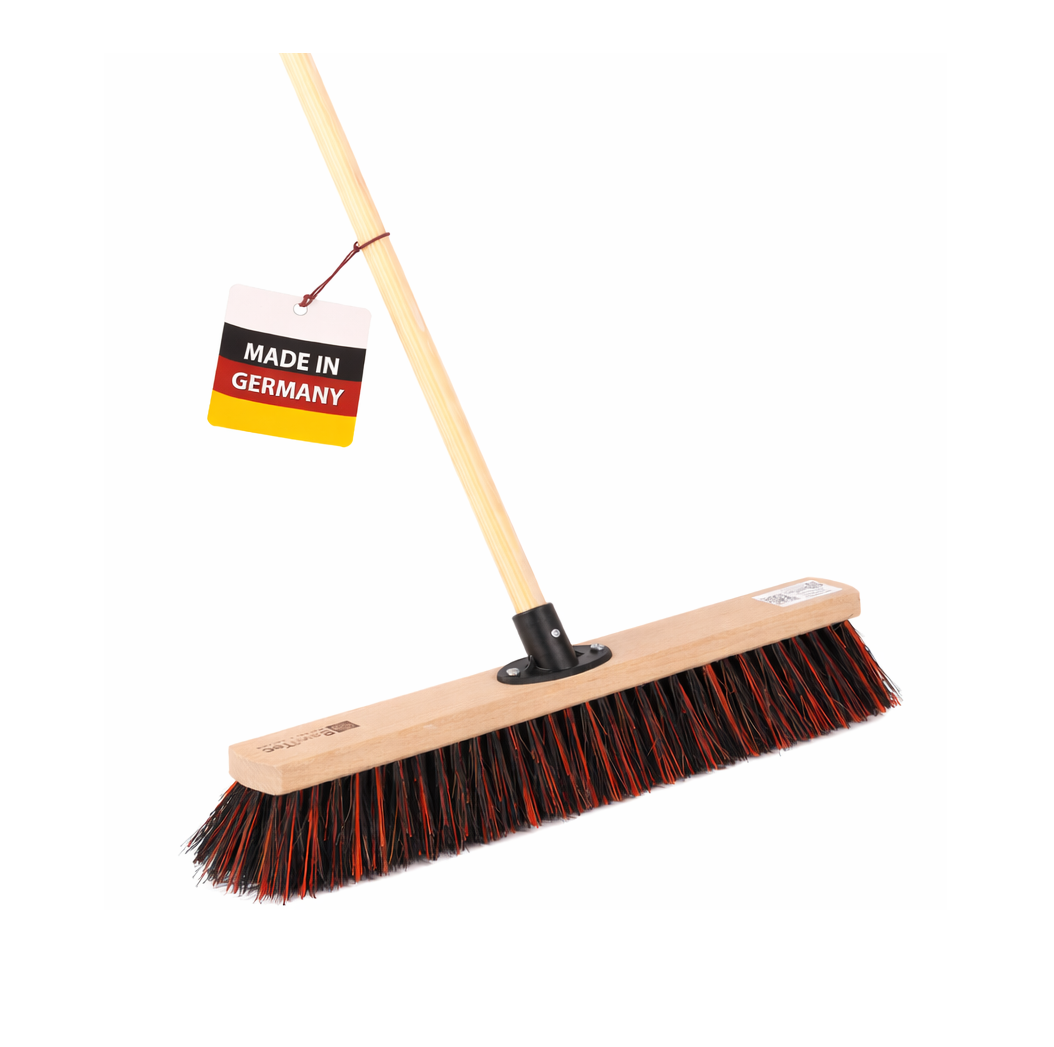 Professional street broom ArengaMix bristles with handle broom handle outdoor broom with plastic holder