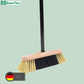 Qualitäts Zimmerbesen Kehrbesen 30cm lackiert mit Teleskopstiel Länge 130cm ausziehbar zweifarbige Borsten