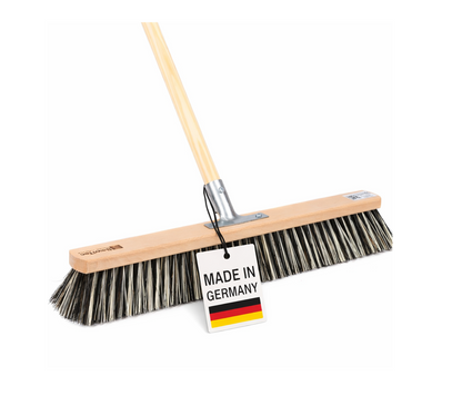 Profi-Besen mit harten Borsten spezieller OssiBlitz-Borstenmix Straßenbesen mit Stiel Holz Besenstiel