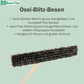 Profi-Besen mit harten Borsten spezieller OssiBlitz-Borstenmix Straßenbesen mit Stiel Holz Besenstiel