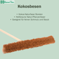 Coconut broom sweeping broom with sturdy wooden handle, robust plant fiber hall broom with broom handle