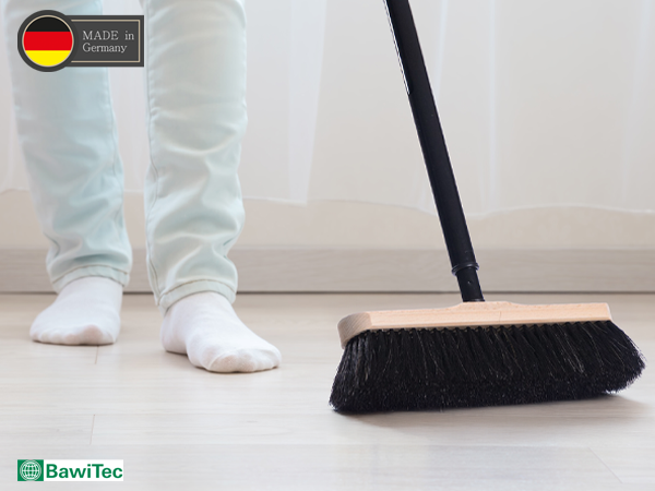 Rosshaar-Naturhaar Zimmerbesen Kehrbesen 30cm lackiert weiche Borsten mit oder oder Stiel