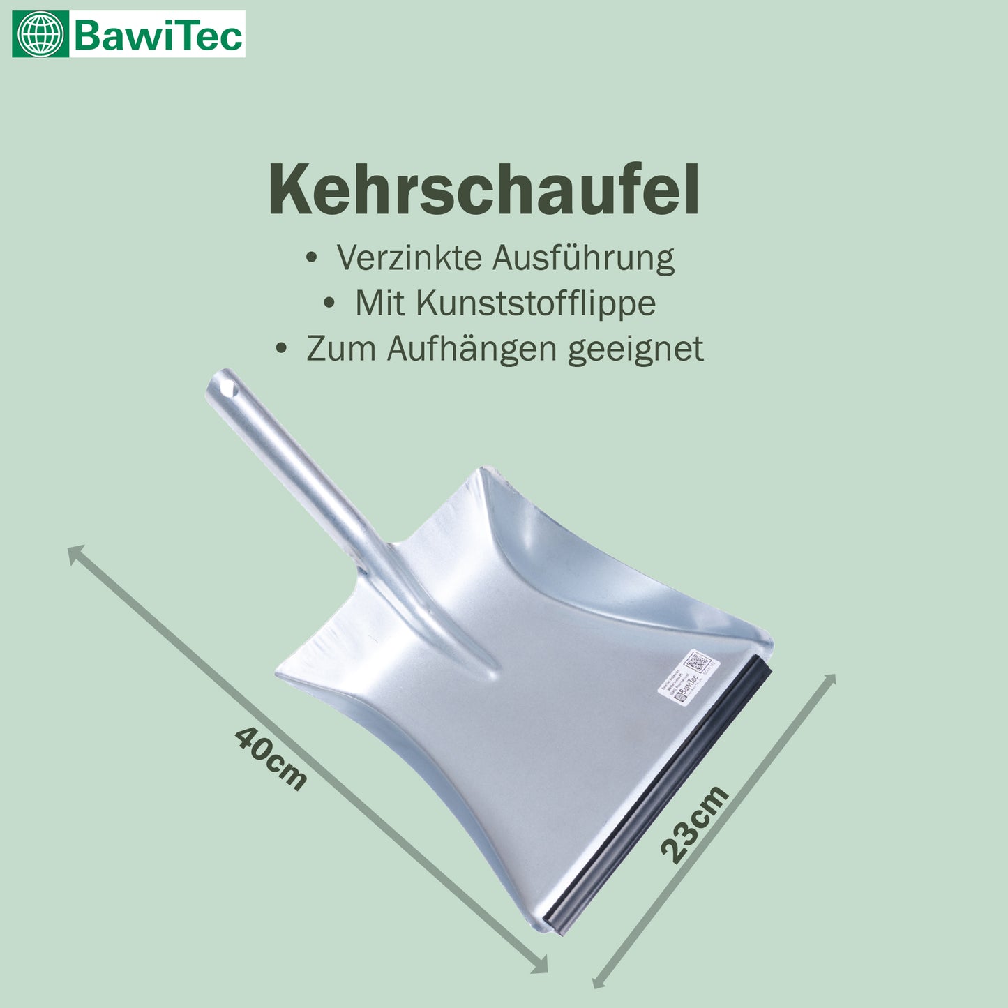 Hochwertige Kehrgarnitur Echt-Rosshaar-Borsten Kehrset 2tlg. Handfeger lackiert und Metall-Kehrschaufel mit Lippe