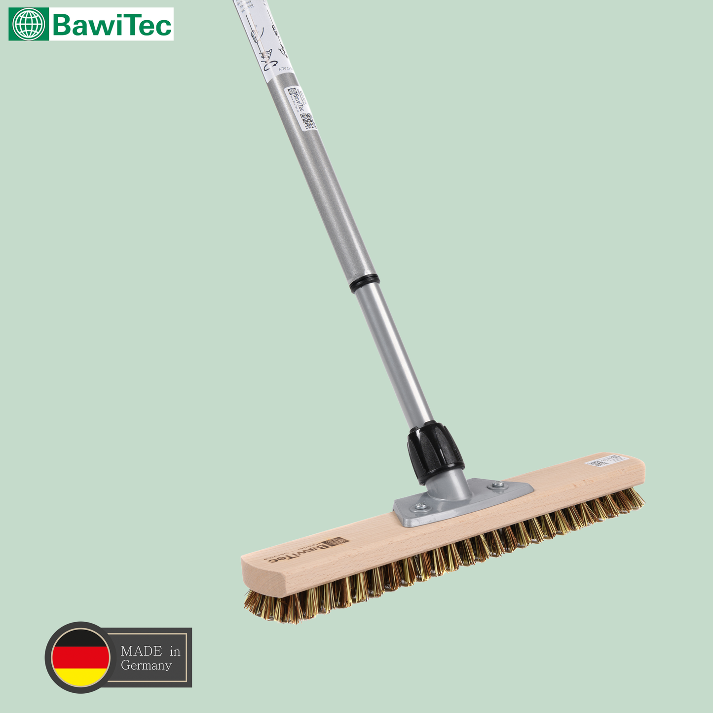 Großraumschrubber 40cm Breit UnionMix-Borsten hart mit Teleskopstiel verstellbar ausziehbar