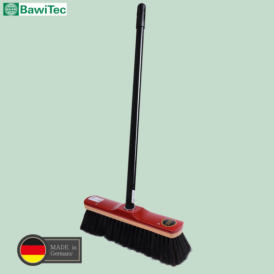 Hochwertiger Zimmerbesen 30cm Echt-Rosshaar-Borsten sehr weich inkl. Teleskopstiel verstellbar