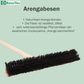Kehrbesen Echt-Arenga-Naturfaser-Borsten nass- und ölbeständig mit Holzstiel Besenstiel 28mm, Arengabesen Besen