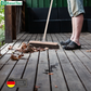 Kehrbesen Echt-Arenga-Naturfaser-Borsten nass- und ölbeständig mit Holzstiel Besenstiel 28mm, Arengabesen Besen