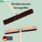 Profi Straßenbesen ArengaMix-Borsten mit Stiel Holzstiel Besen für Aussenbereich Kehrbesen