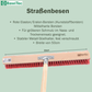 Street broom sweeping set Elaston plastic red broom 50cm handle 140cm hand brush 28cm and dustpan 