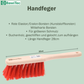Street broom sweeping set Elaston plastic red broom 50cm handle 140cm hand brush 28cm and dustpan 