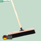 Professional hall broom, soft synthetic hair bristles with matching handle, industrial broom, sweeping broom 