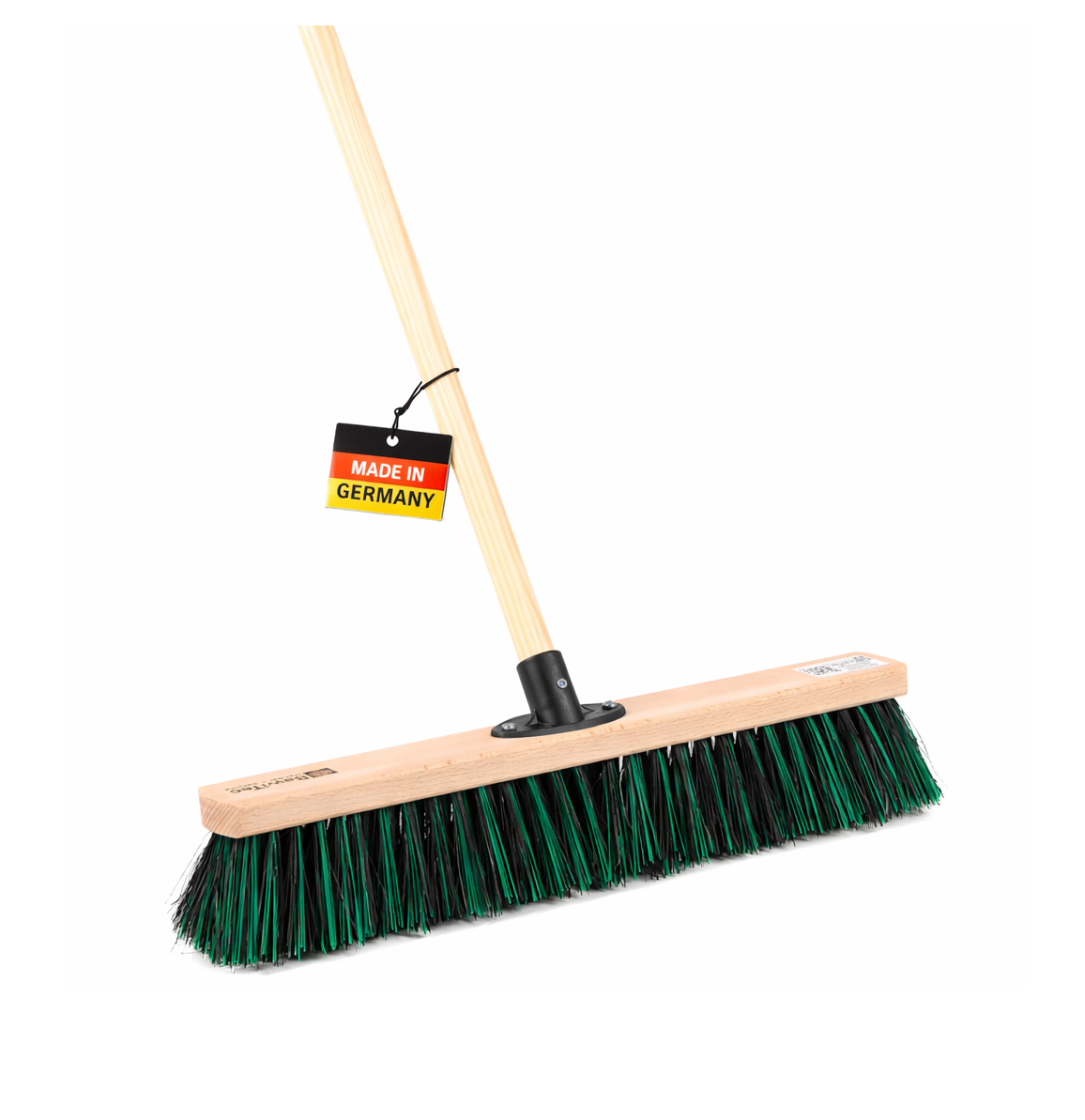 Profi Kehrbesen Allzweckbesen BawiMix mit Holzstiel Besenstiel Naturfaser-Elaston-Borsten-Mix