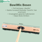 Profi Kehrbesen Allzweckbesen BawiMix mit Holzstiel Besenstiel Naturfaser-Elaston-Borsten-Mix
