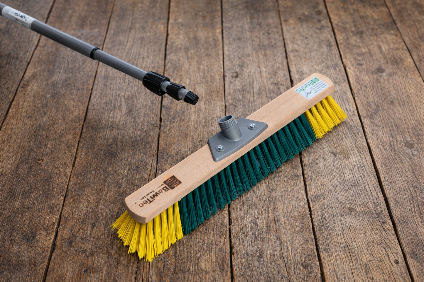BawiBlitz-Besen Kehrbesen mit Teleskopstiel verstellbar Besen mit Stiel max. 2m Länge
