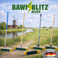 BawiBlitz-Besen Kehrbesen mit Metall-Stielhalter und Holzstiel