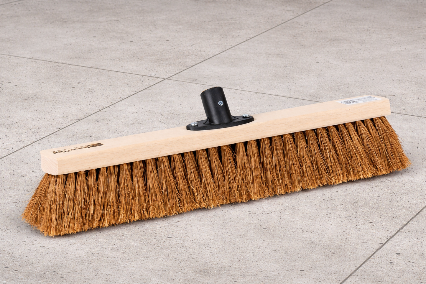 Sweeping broom coconut bristles with plastic holder and handle wooden handle natural fiber broom coconut broom