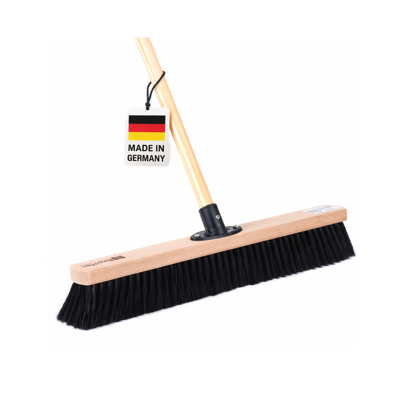 Professional hall broom, soft synthetic hair bristles with matching handle, industrial broom, sweeping broom 