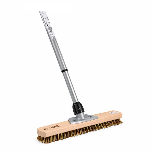 Großraumschrubber 40 cm mit Teleskopstiel und harten Borsten