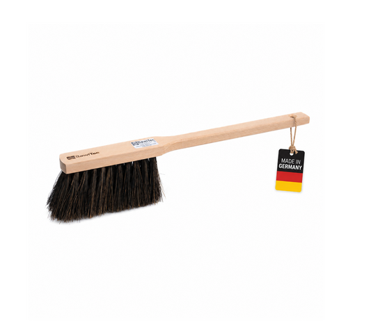 Handfeger mit Langstiel 43cm Lang Arenga-Borsten nass-ölbeständig Sicherheitshandfeger Handwerkerbesen