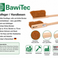 Qualitäts Handfeger mit Langstiel 43cm Lang Kokos-Naturfaser-Borsten Industriehandfeger