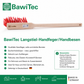 Qualitäts Handfeger mit Langstiel 43cm oder 60cm Lang Kunststoffborsten rot Sicherheitshandfeger