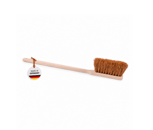 Qualitäts Handfeger mit Langstiel 60cm Lang Kokos-Naturfaser-Borsten Sicherheitshandfeger
