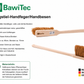 Qualitäts Handfeger mit Langstiel 60cm Lang Kokos-Naturfaser-Borsten Sicherheitshandfeger
