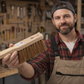Qualitäts Kokos-Handfeger Industriehandfeger 28cm Lang Handwerkerbesen