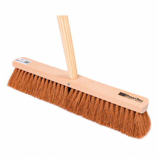 Kokosbesen mit Holzstiel – Industriebesen 40–60 cm Breit