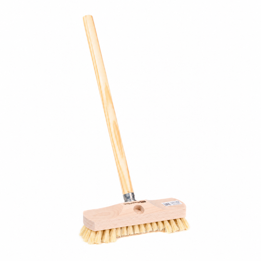 Universalschrubber 22 cm mit Holzstiel & robusten MyprenFibre-Borsten
