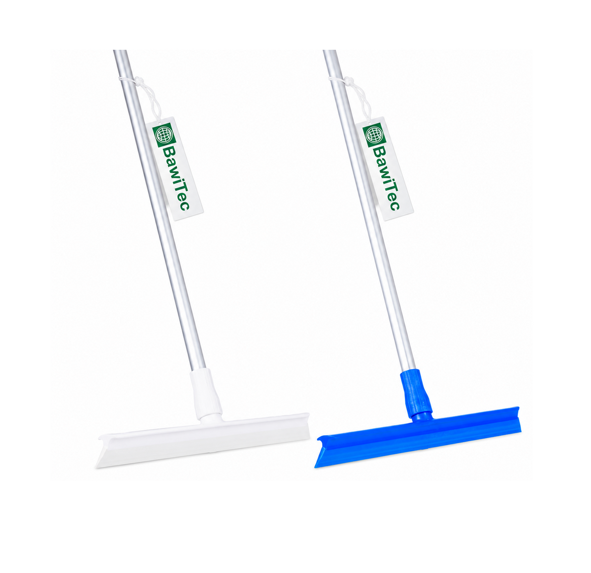 Professional hygiene water squeegee water squeegee (one-piece) with handle aluminum handle according to HACCP white or blue