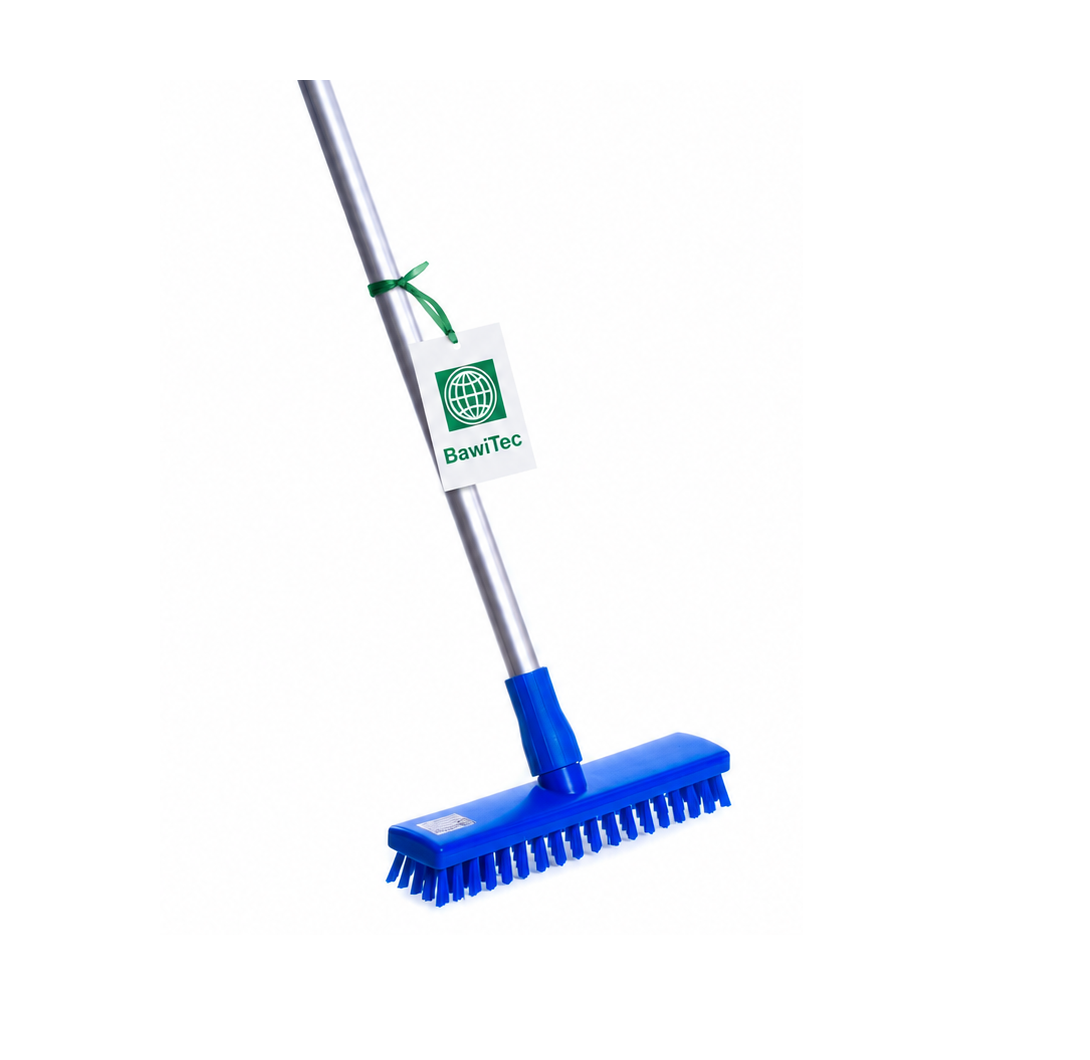 Profi Hygiene Schrubber Wischer weiß blau mit Aluminiumstiel Stiel