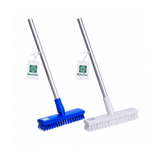 Professional hygiene scrubber according to HACCP with aluminum handle white or blue professional scrubber 