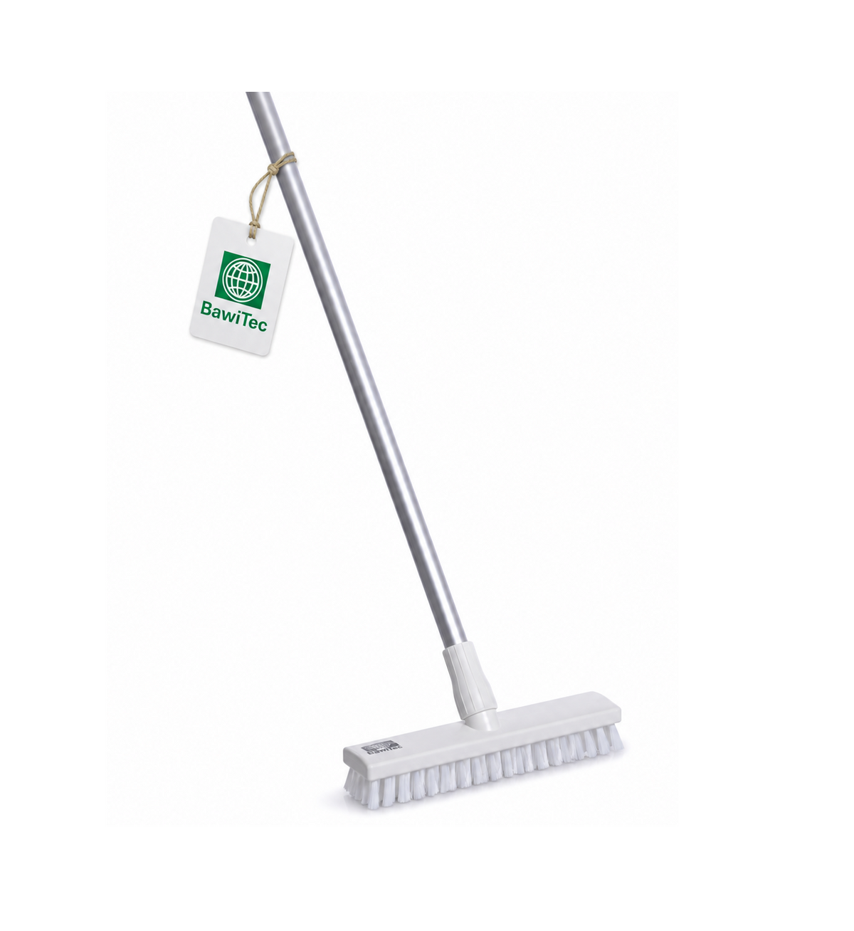 Profi Hygiene Schrubber Wischer weiß blau mit Aluminiumstiel Stiel