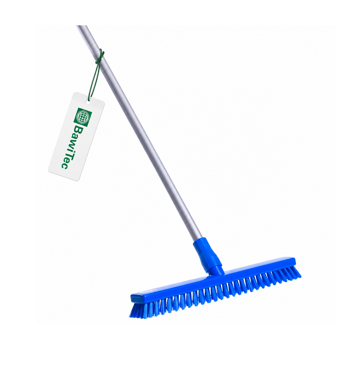 Profi Hygiene Schrubber Wischer weiß blau mit Stiel Aluminiumstiel