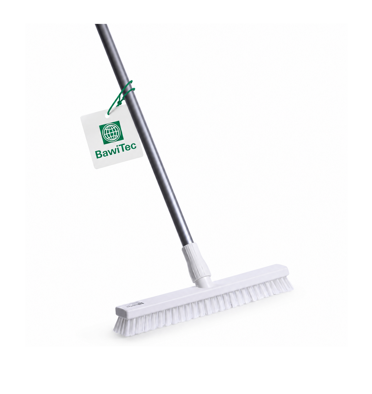 Profi Hygiene Schrubber Wischer weiß blau mit Stiel Aluminiumstiel