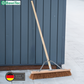 Kehrbesen Kokos-Borsten mit Stielstabilisator und Holzstiel Besenstiel Kokosbesen Naturfaser-Besen stabil