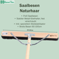 Professioneller Saalbesen Naturhaar/Rosshaar-Borsten mit Stielstabilisator und Holzstiel Stiel Großraumbesen sehr weich Besen