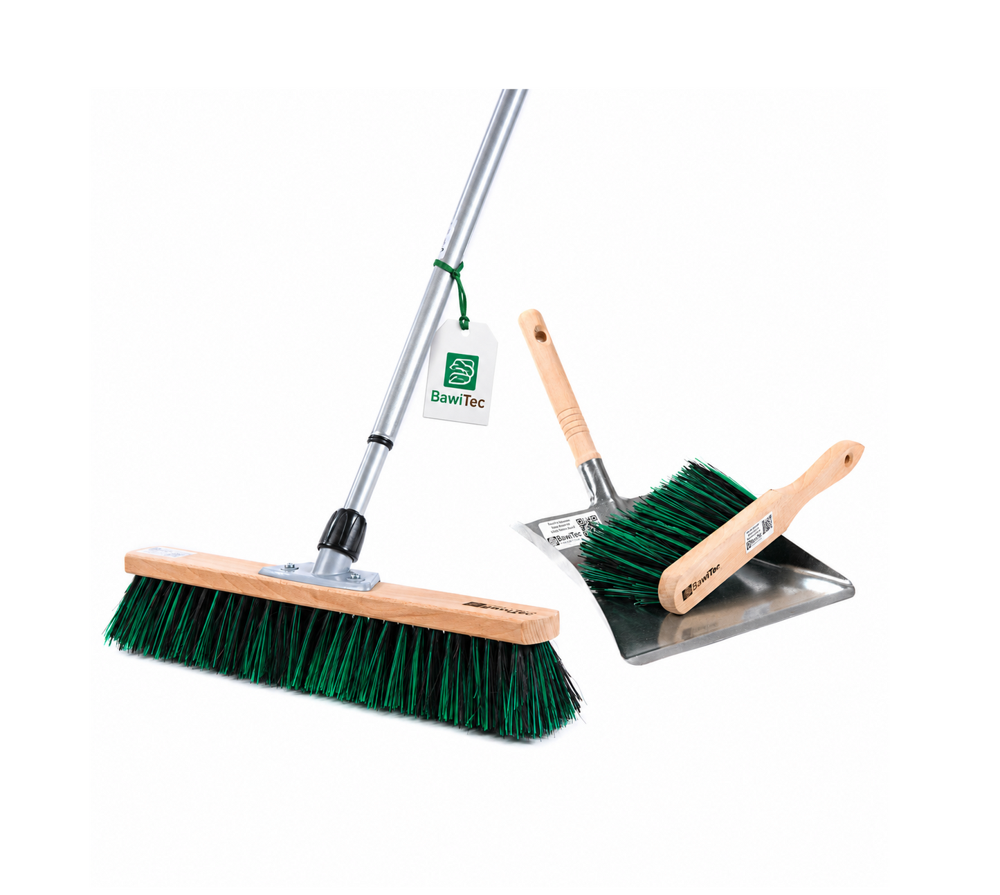 Universal broom sweeping set BawiMix bristles broom hand brush and dustpan in a set