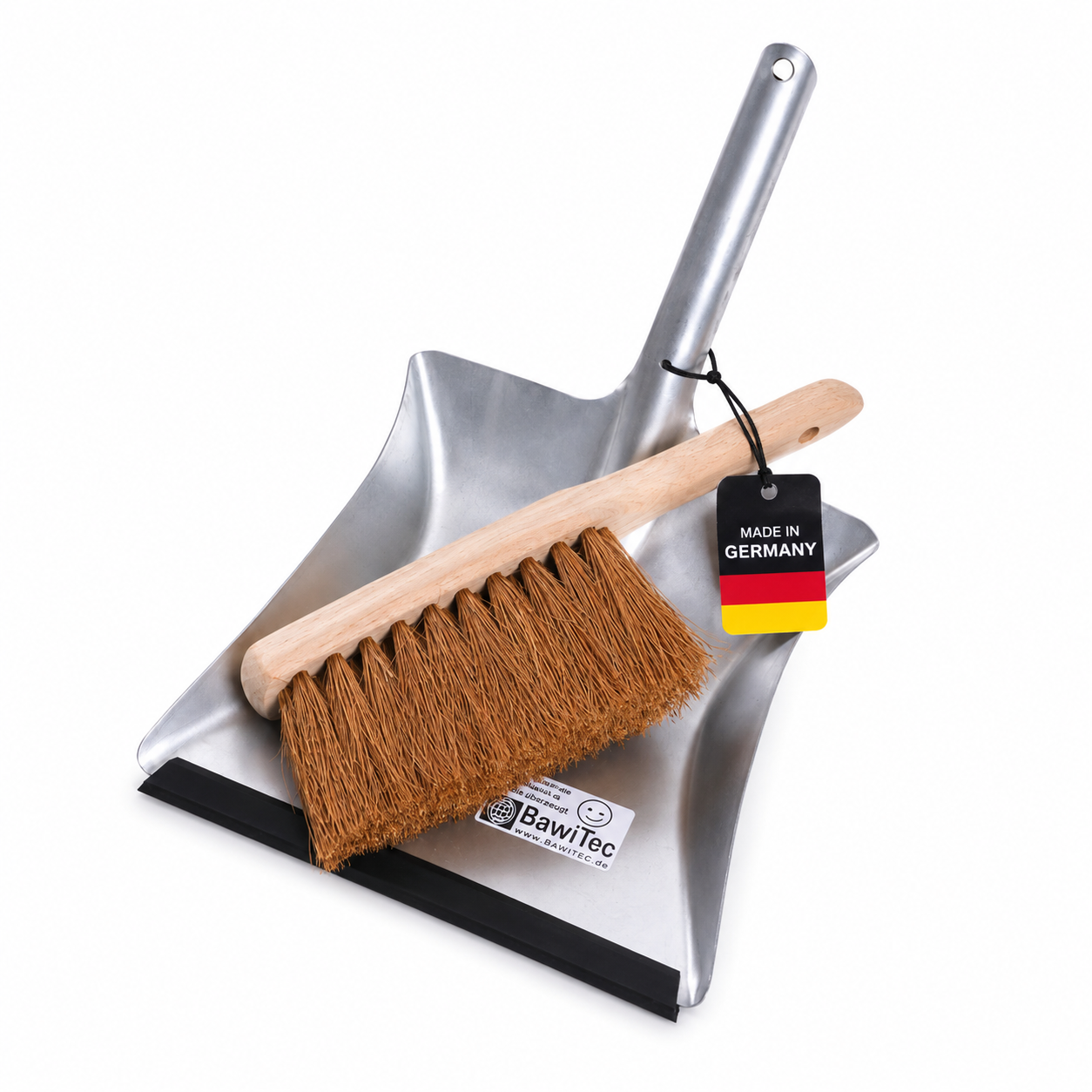 Coconut broom sweeping set coconut natural fiber bristles broom with telescopic handle hand brush and dustpan sweeping set