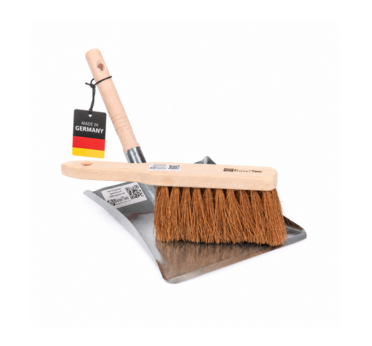 Handwerker Kehrgarnitur Kokos-Naturfaser-Borsten Handfeger und Kehrschaufel Set