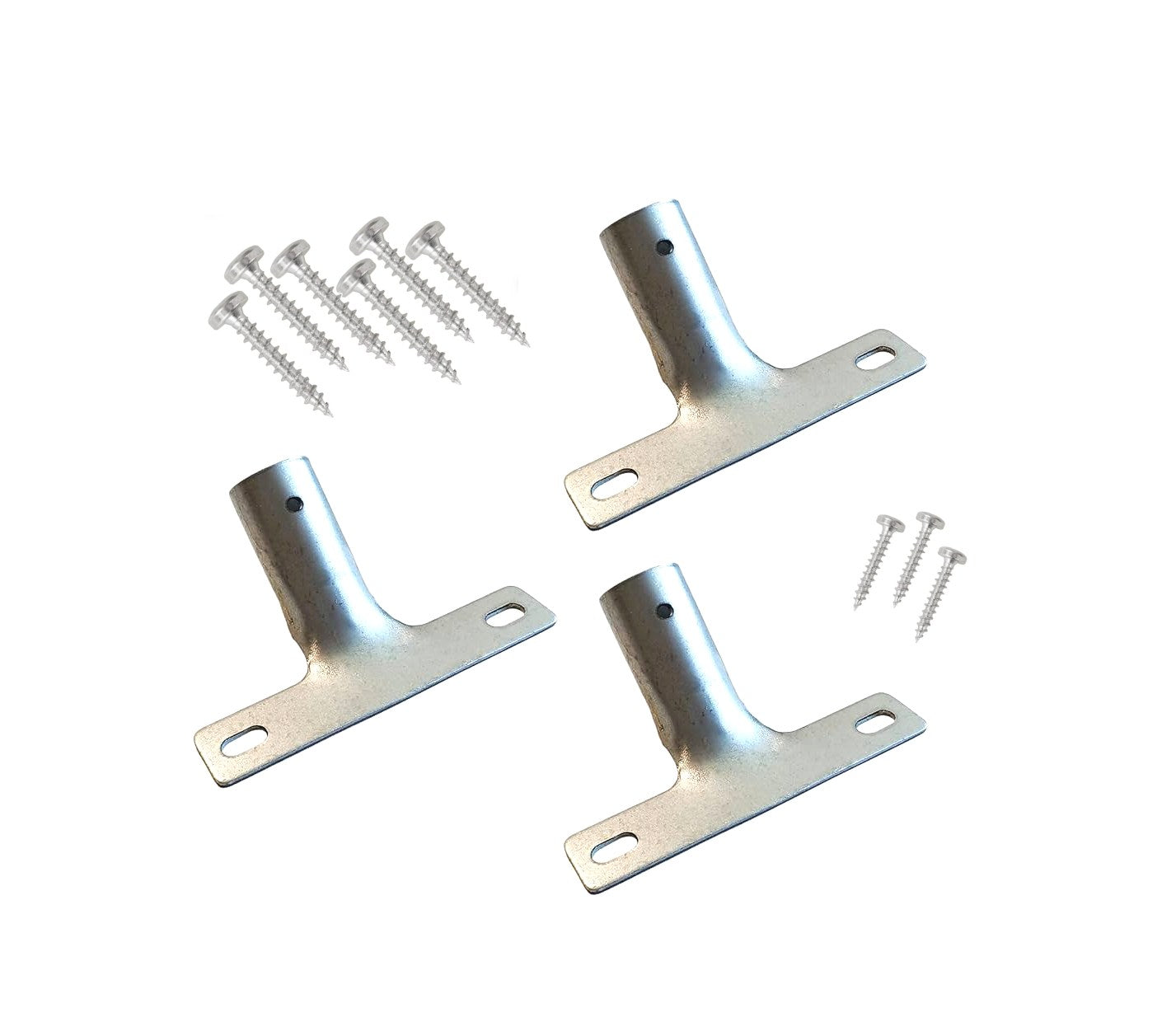 Metallhalter Stielhalter im Set Ø 24mm oder 28mm für Besenstiele Holzstiele Besenstielhalter Metall-Halterung