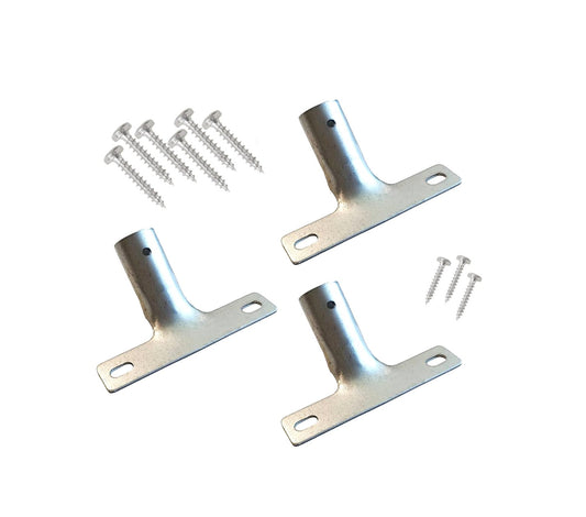 Metallhalter Stielhalter im Set Ø 24mm oder 28mm für Besenstiele Holzstiele Besenstielhalter Metall-Halterung